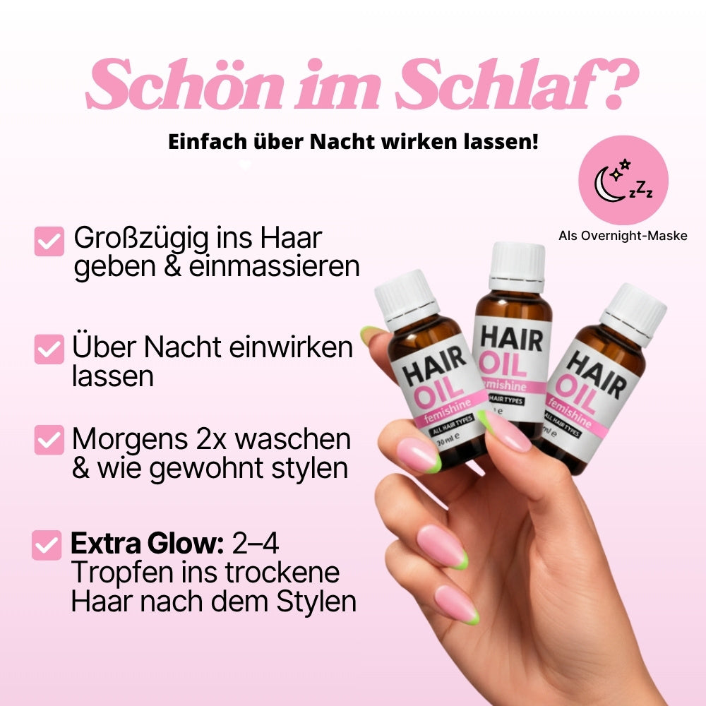 Silikonfreies Haaröl für glänzendes, gesundes Haar